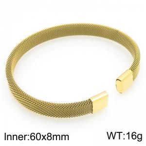 Stainless Steel Gold-plating Bangle - KB209998-ZJZL
