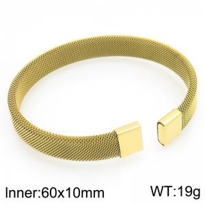 Stainless Steel Gold-plating Bangle - KB210000-ZJZL