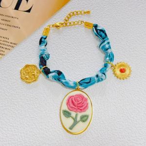 Stainless Steel Gold-plating Bracelet - KB210033-SXSJ