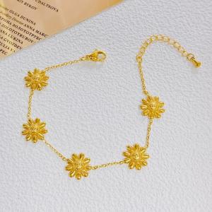 Stainless Steel Gold-plating Bracelet - KB210038-SXSJ