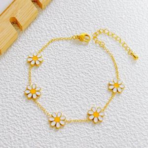 Stainless Steel Gold-plating Bracelet - KB210042-SXSJ