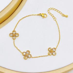 Stainless Steel Gold-plating Bracelet - KB210053-SXSJ