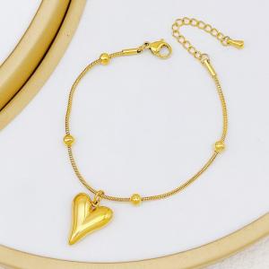 Stainless Steel Gold-plating Bracelet - KB210055-SXSJ