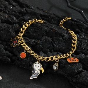 Stainless Steel Gold-plating Bracelet - KB210057-SXSJ