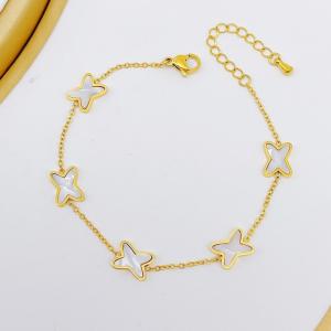 Stainless Steel Gold-plating Bracelet - KB210062-SXSJ