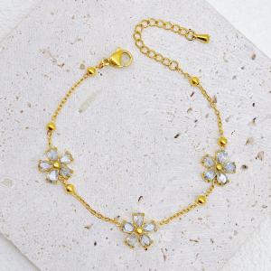 Stainless Steel Gold-plating Bracelet - KB210065-SXSJ