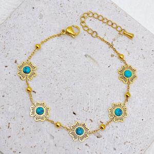 Stainless Steel Gold-plating Bracelet - KB210066-SXSJ