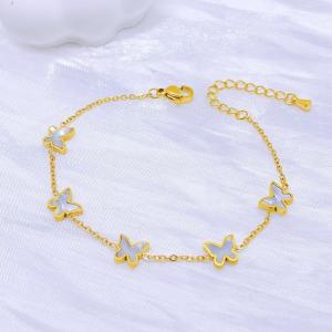 Stainless Steel Gold-plating Bracelet - KB210067-SXSJ