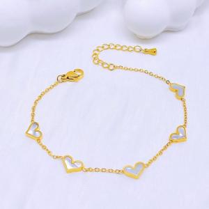Stainless Steel Gold-plating Bracelet - KB210068-SXSJ
