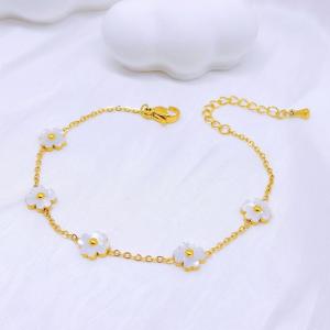 Stainless Steel Gold-plating Bracelet - KB210070-SXSJ