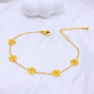 Stainless Steel Gold-plating Bracelet - KB210074-SXSJ