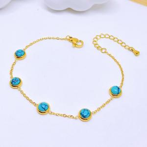 Stainless Steel Gold-plating Bracelet - KB210082-SXSJ