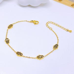 Stainless Steel Gold-plating Bracelet - KB210084-SXSJ