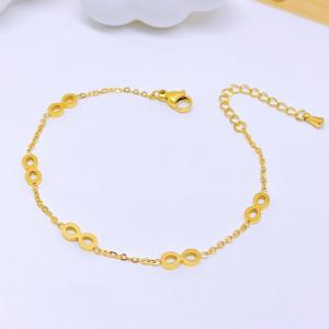 Stainless Steel Gold-plating Bracelet - KB210085-SXSJ