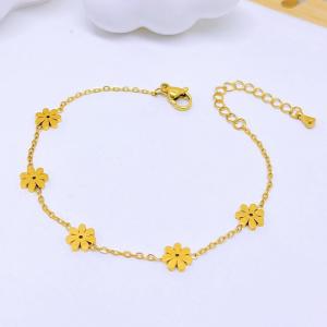 Stainless Steel Gold-plating Bracelet - KB210087-SXSJ