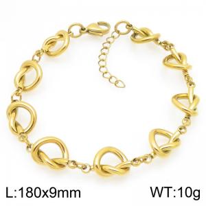 Stainless Steel Gold-plating Bracelet - KB210111-Z