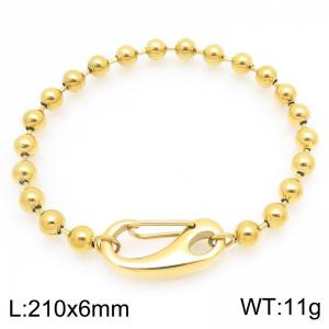 Stainless Steel Gold-plating Bracelet - KB210118-Z