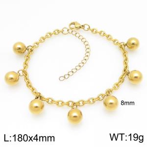 Stainless Steel Gold-plating Bracelet - KB210149-Z