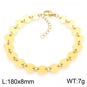 Stainless Steel Gold-plating Bracelet - KB210170-Z