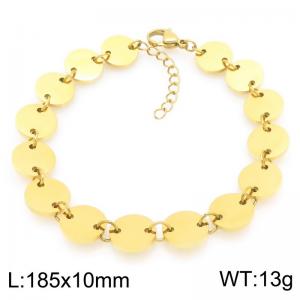 Stainless Steel Gold-plating Bracelet - KB210172-Z