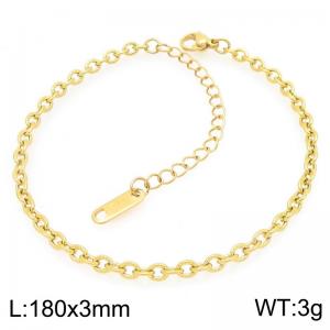 Stainless Steel Gold-plating Bracelet - KB210179-Z