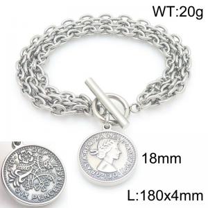 Stainless Steel Bracelet(women) - KB210184-Z
