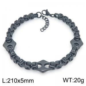 Stainless Steel Black-plating Bracelet - KB210192-ZCG