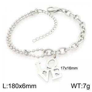 Stainless Steel Bracelet(women) - KB210232-Z