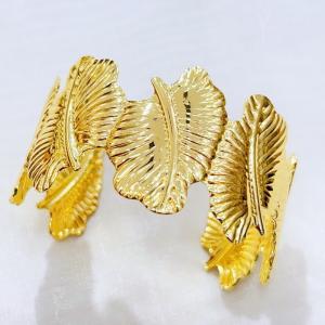 Stainless Steel Gold-plating Bangle - KB210339-BI