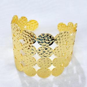 Stainless Steel Gold-plating Bangle - KB210342-BI