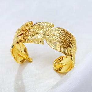 Stainless Steel Gold-plating Bangle - KB210343-BI