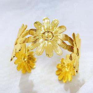 Stainless Steel Gold-plating Bangle - KB210344-BI