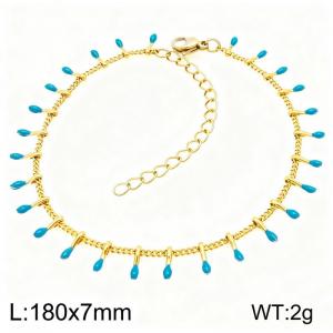 Stainless Steel Gold-plating Bracelet - KB210362-Z