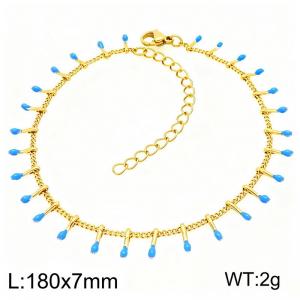 Stainless Steel Gold-plating Bracelet - KB210363-Z