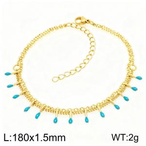 Stainless Steel Gold-plating Bracelet - KB210364-Z