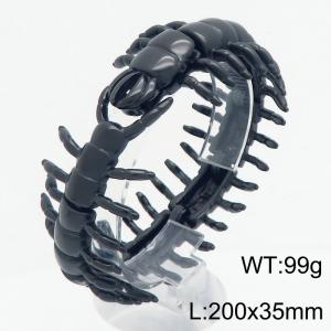 Stainless Steel Black-plating Bracelet - KB210393-KJX