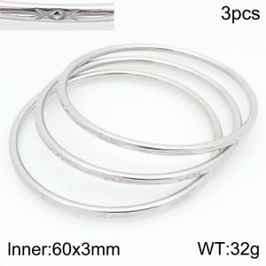 Stainless Steel Bangle - KB210560-GC