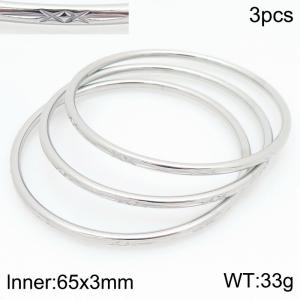 Stainless Steel Bangle - KB210561-GC