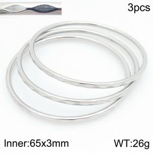 Stainless Steel Bangle - KB210581-GC