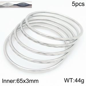 Stainless Steel Bangle - KB210583-GC