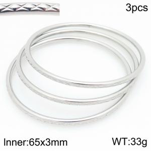 Stainless Steel Bangle - KB210611-GC