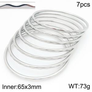 Stainless Steel Bangle - KB210635-GC