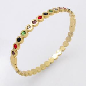 Stainless Steel Gold-plating Bangle - KB210789-SP