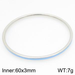 Stainless Steel Bangle - KB210840-GC