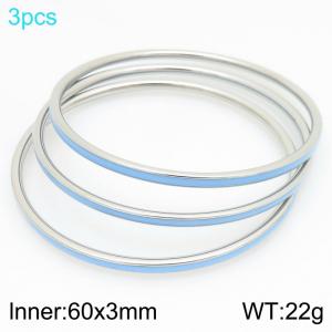 Stainless Steel Bangle - KB210841-GC