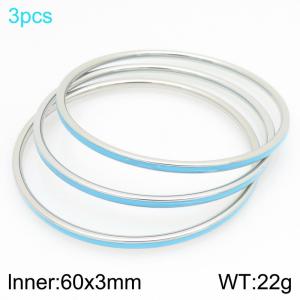 Stainless Steel Bangle - KB210857-GC