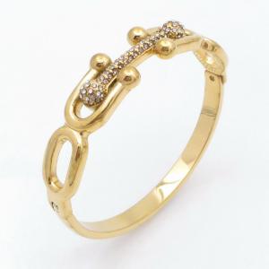 Stainless Steel Gold-plating Bangle - KB211202-SP