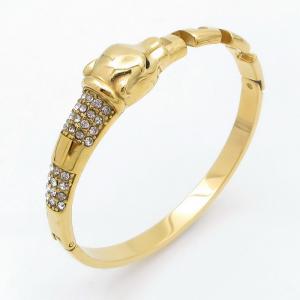 Stainless Steel Gold-plating Bangle - KB211204-SP