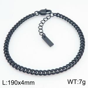 Stainless Steel Black-plating Bracelet - KB211240-KFC