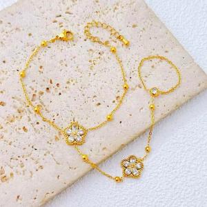 Stainless Steel Gold-plating Bracelet - KB211278-SXSJ